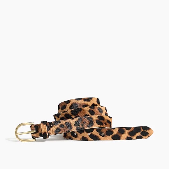 J Crew Leopard Print Belt